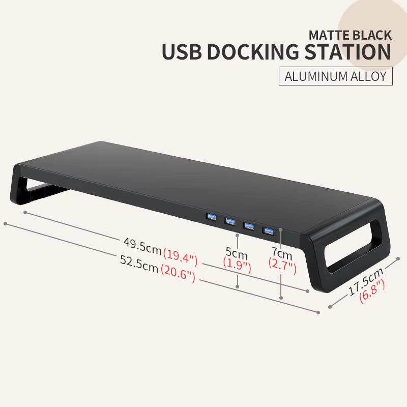 Computer Monitor Stand Riser with or without USB3.0 Hub Monitor Holder Desk Support Keyboard Mouse Storage Fast Shipping